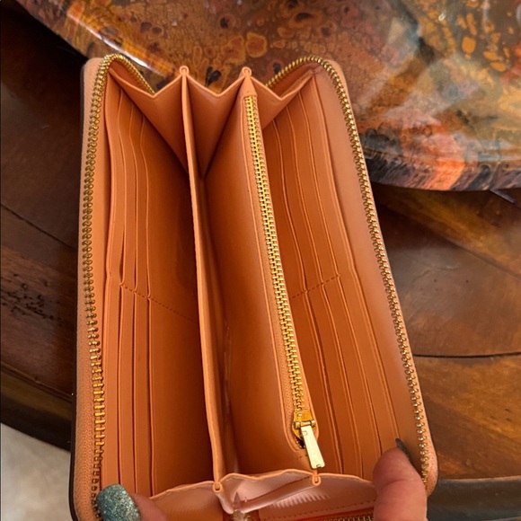 Coach Peach Floral Wallet - Picture 5 of 5